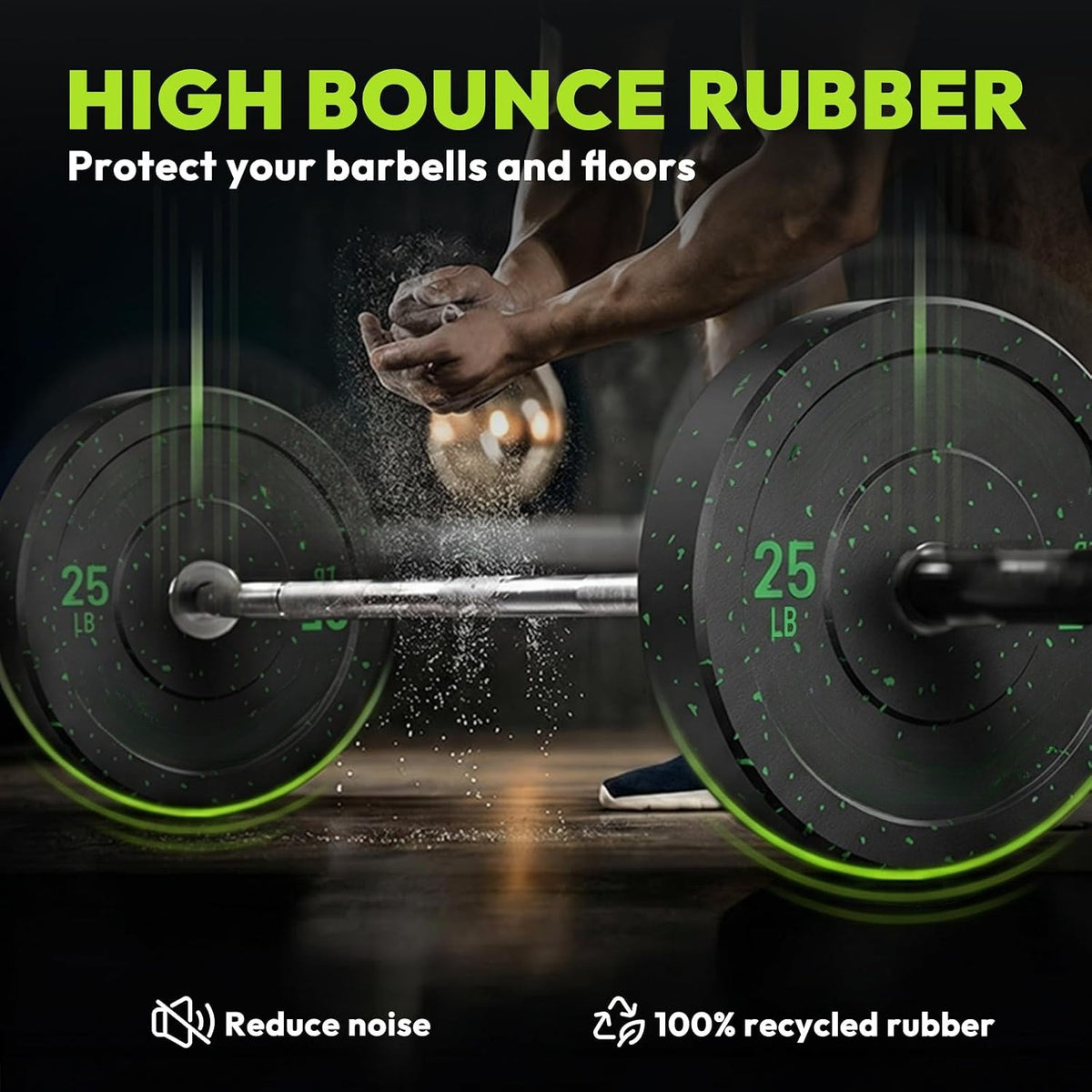 High‑Bounce Olympic Bumper Plates Set