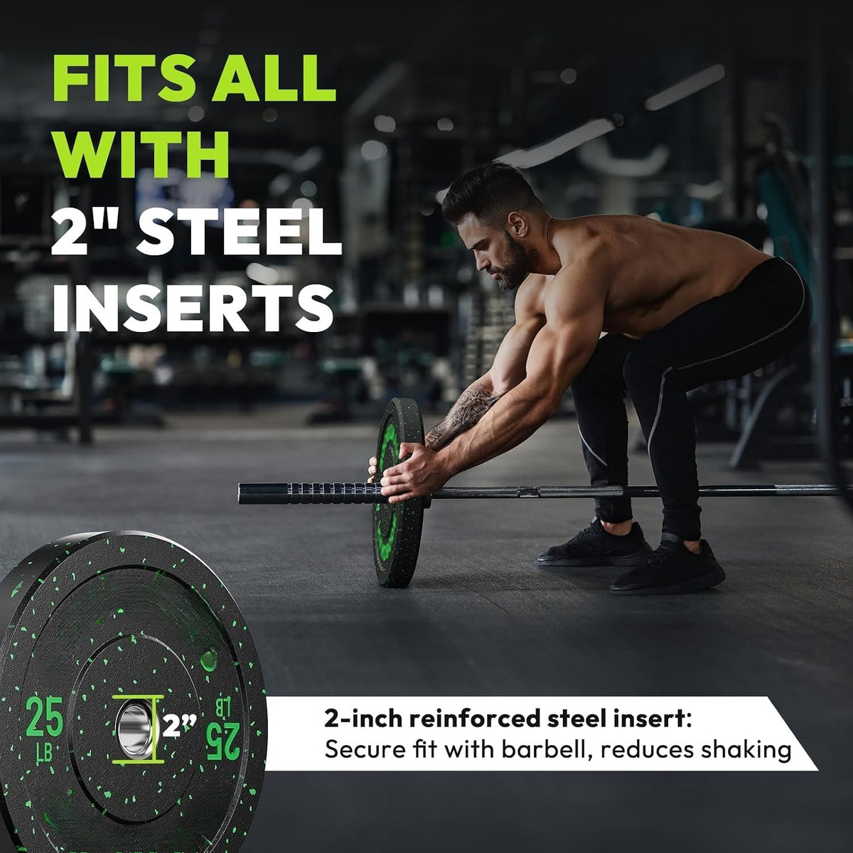 High‑Bounce Olympic Bumper Plates Set