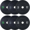 Colored Olympic Bumper Plates Set