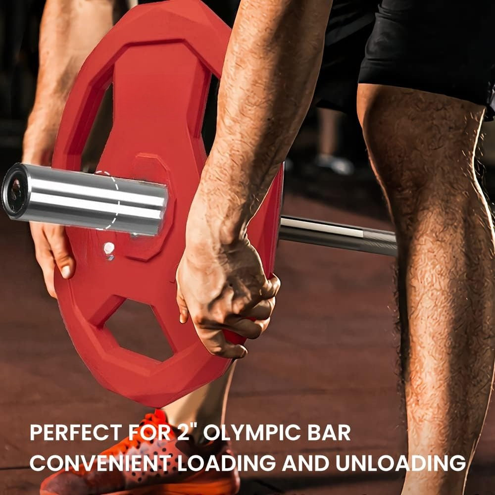Color‑Coded Olympic Rubber Coated Weight Plate Pair