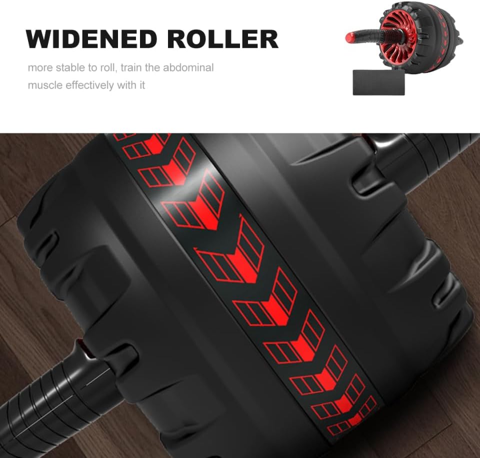 Anti‑Skid Ab Roller Wheel with Thickened Knee Pad