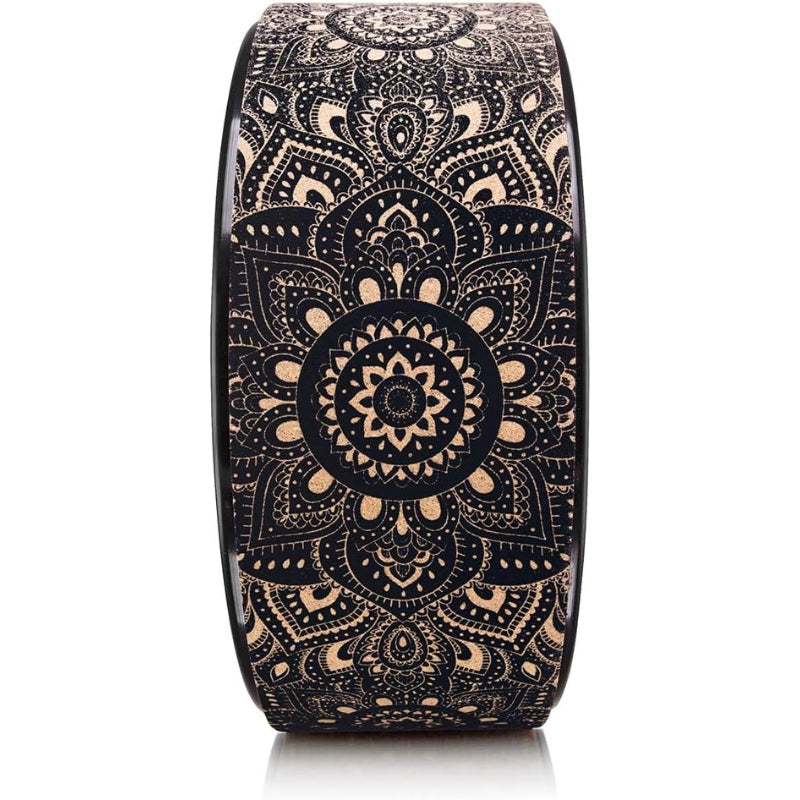 Yoga Design Lab Mandala Black Eco‑Printed Yoga Wheel
