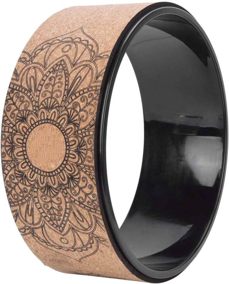 Wood‑Grain Inner PU Rubber Yoga Wheel