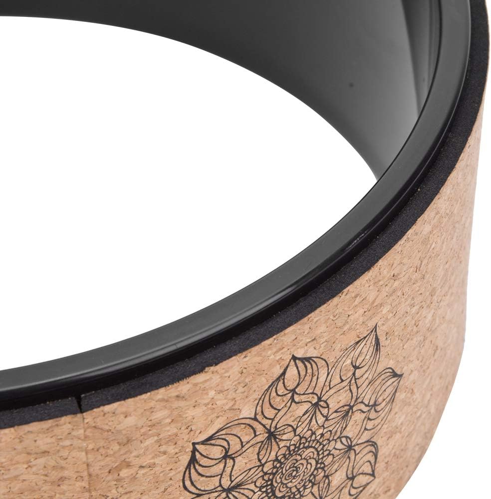 Wood‑Grain Inner PU Rubber Yoga Wheel