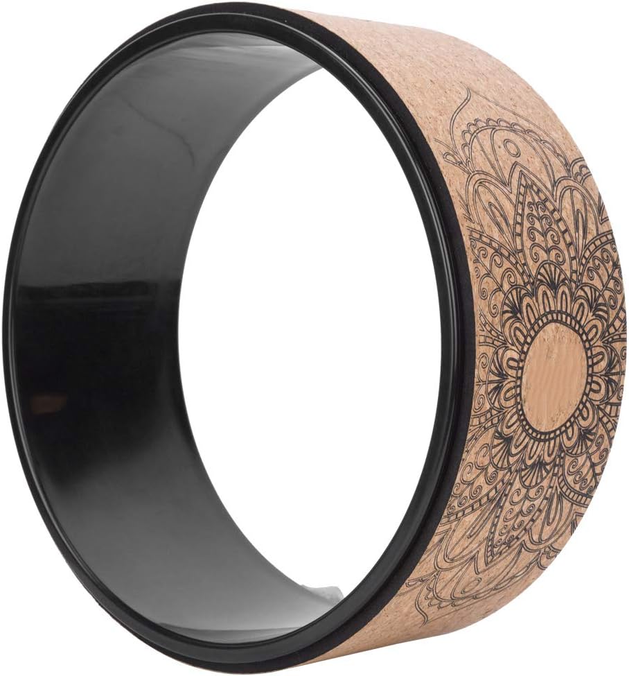 Wood‑Grain Inner PU Rubber Yoga Wheel