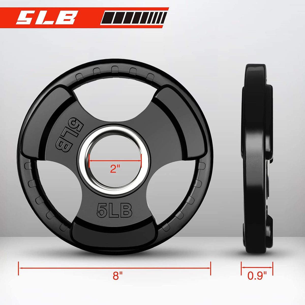 Rubber Grip Weight Plates Set