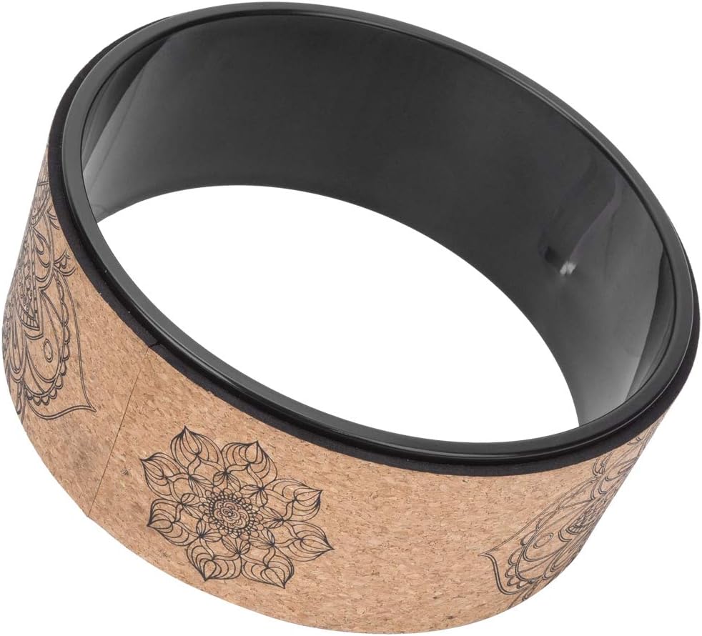 Wood‑Grain Inner PU Rubber Yoga Wheel