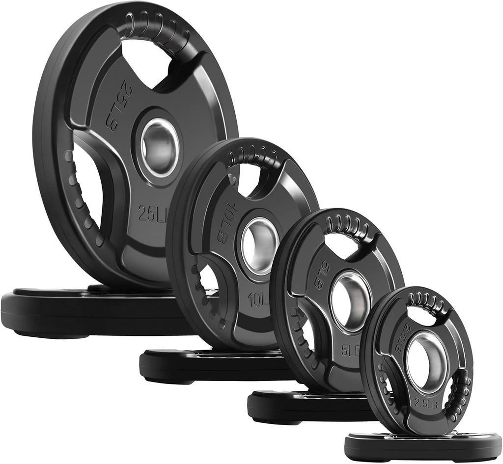 Rubber Grip Weight Plates Set
