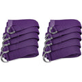 10‑Pack 8Ft Yoga Straps with D‑Ring Buckle