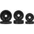 Black Classic Olympic Cast Iron Weight Plates Set