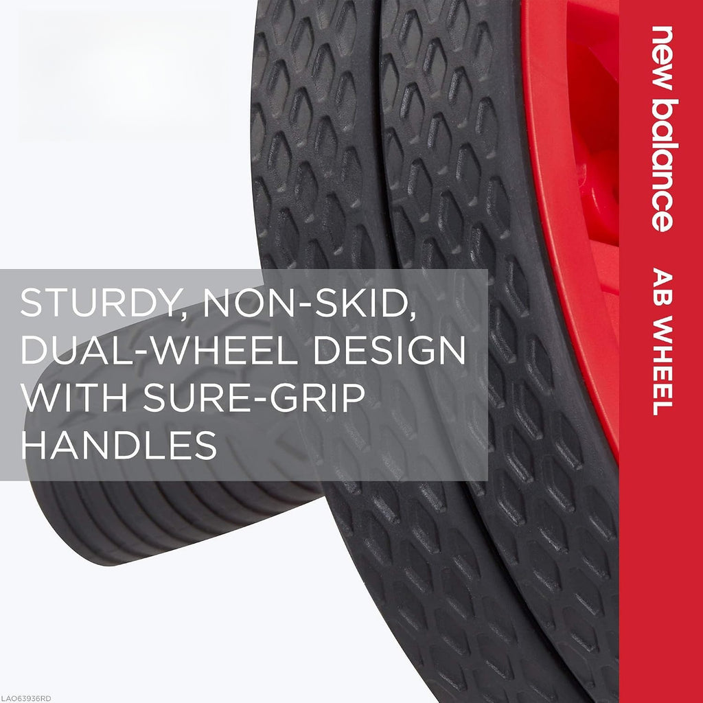 Black‑Red Non‑Skid Ab Roller