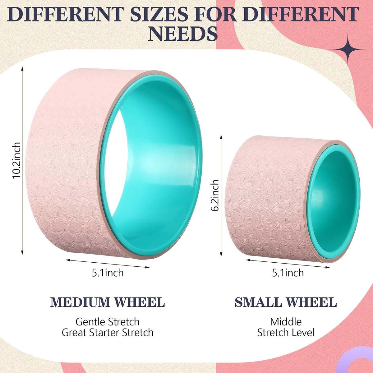 5‑in‑1 Yoga Wheel Set with Foam Roller