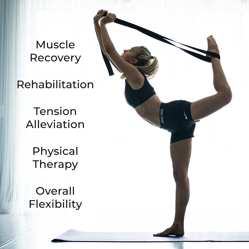 10‑Pack 8Ft Yoga Straps with D‑Ring Buckle