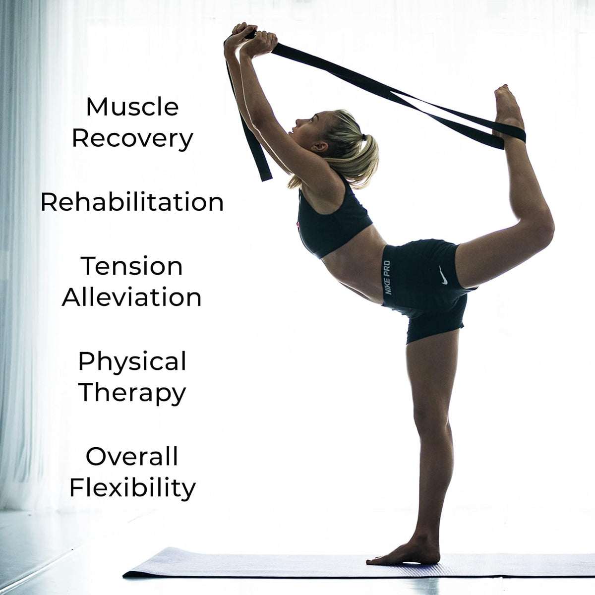 10‑Pack 8Ft Yoga Straps with D‑Ring Buckle