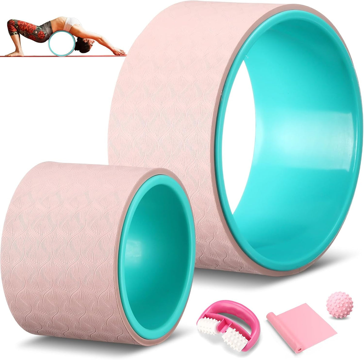 5‑in‑1 Yoga Wheel Set with Foam Roller
