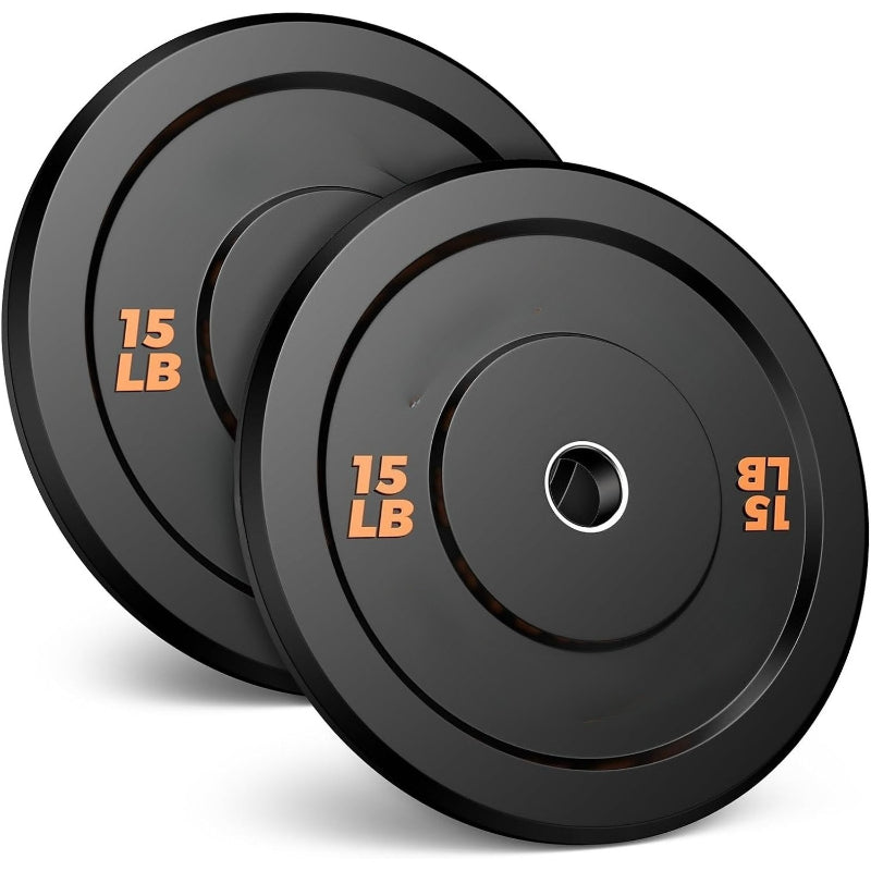 Black Color‑Coded Olympic Bumper Plates