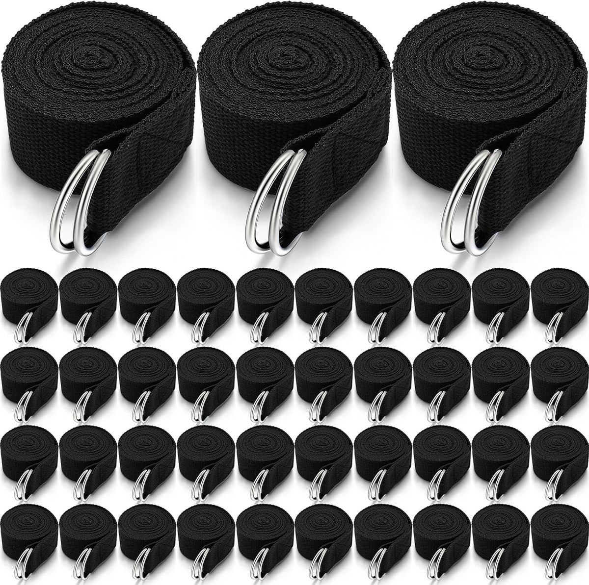 6Ft Non‑Elastic Leyndo Yoga Strap D‑Ring