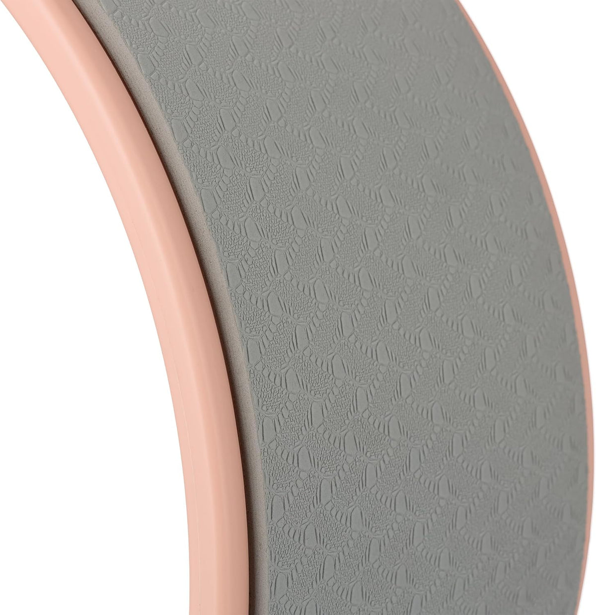 Grey‑Pink Plastic Yoga Wheel 32 cm