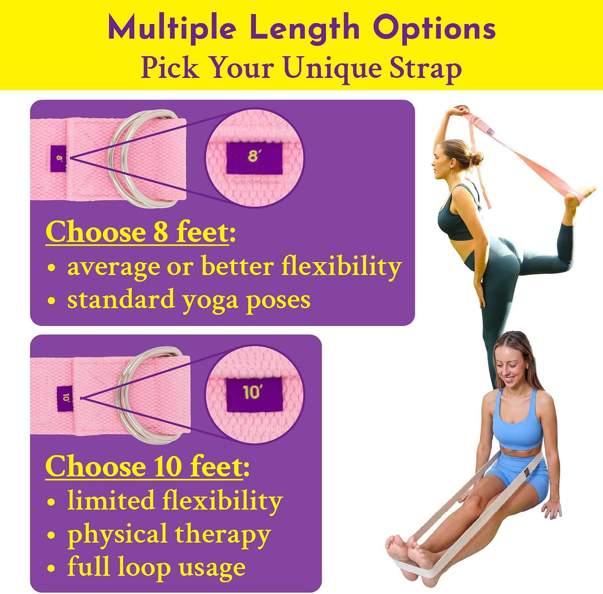 2‑Inch Extra‑Wide Cotton Yoga Strap
