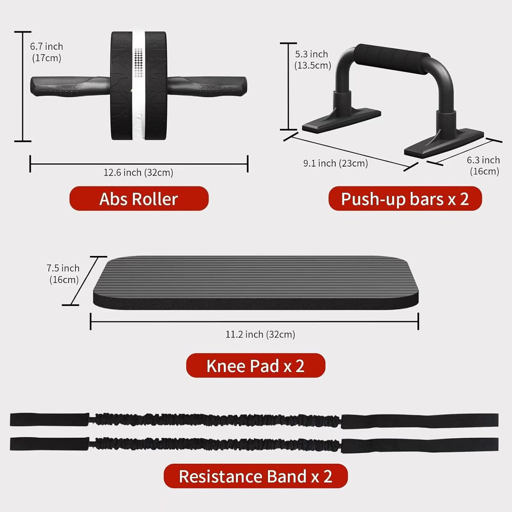 Ab Roller Wheel with 2 Knee Pads for Home Gym