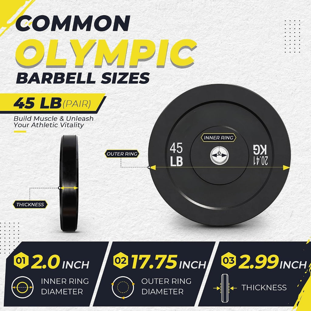 Rubber Bumper Plates Set