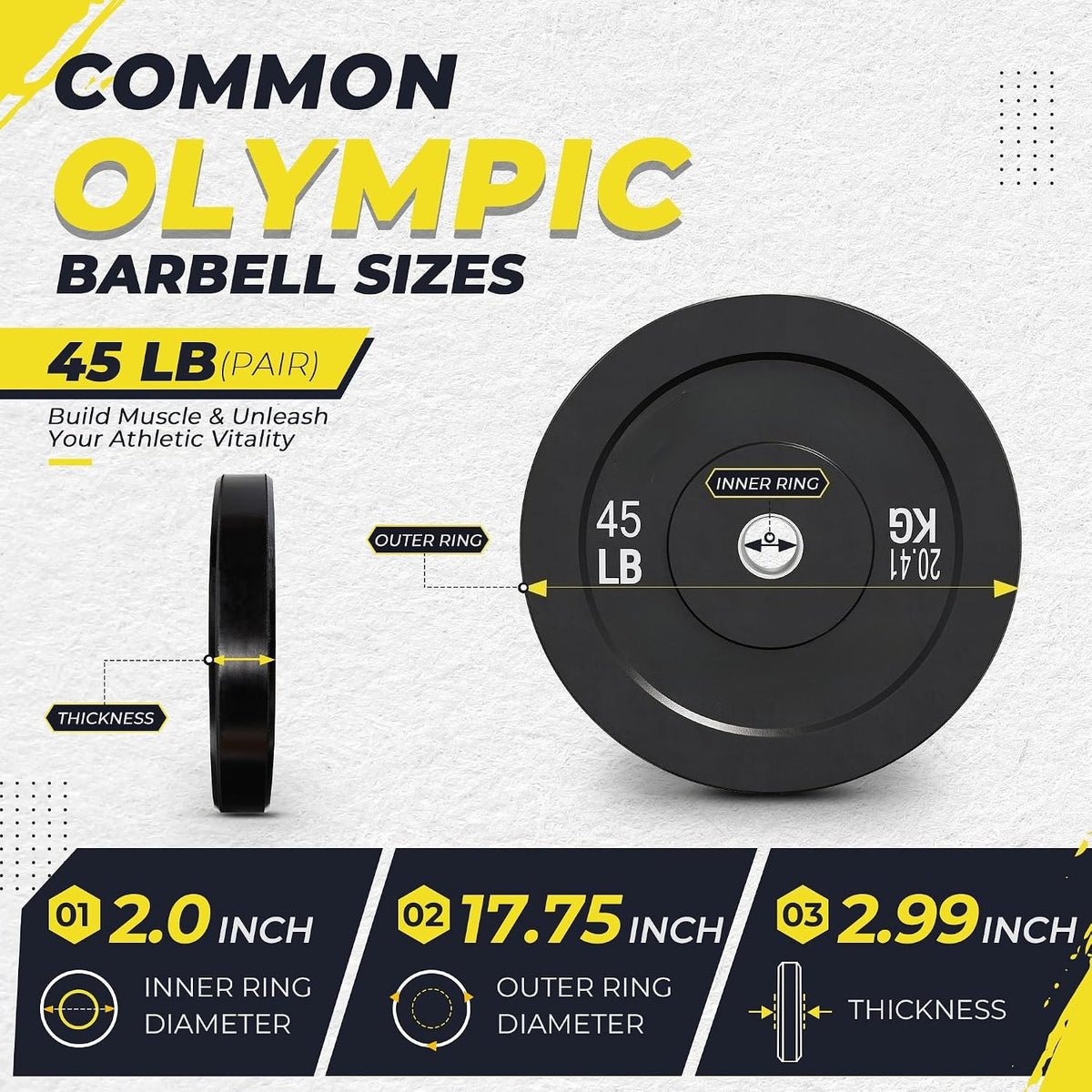 Rubber Bumper Plates Set