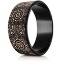 Yoga Design Lab Mandala Black Eco‑Printed Yoga Wheel