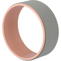 Grey‑Pink Plastic Yoga Wheel 32 cm