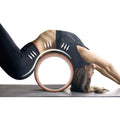 Antislip PU Rubber Yoga Wheel 200KG Load